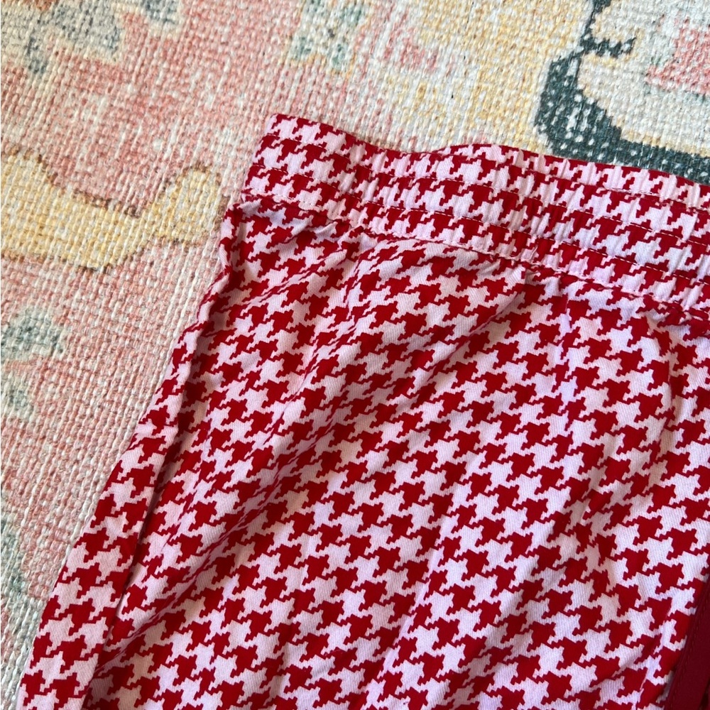 UGG Australia Raven Houndstooth Flannel Pajama Set in Pink & Red – Size Large - Picture 3 of 9